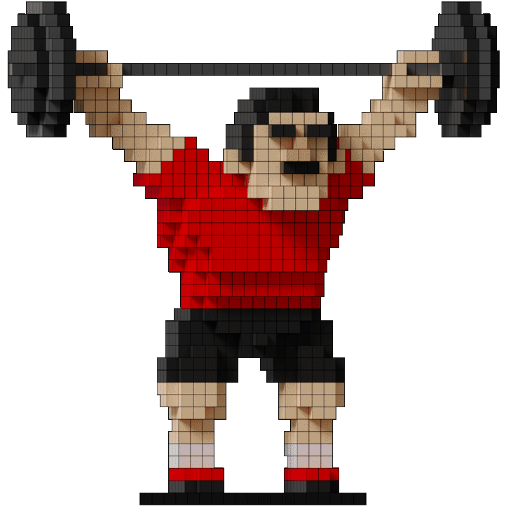 Voxel clean and jerk figure Kazik Steel Zelazny